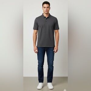 Haggar Cool 18 performance Charcoal Polo Shirt #sportcore #mensactive #casualfit